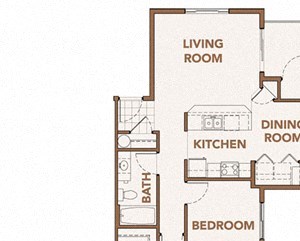 Copper River Apartments l 2x1 Floor Plan Two Bedroom Apts Spokane WA 99224 l Copper River Apartments For Rent